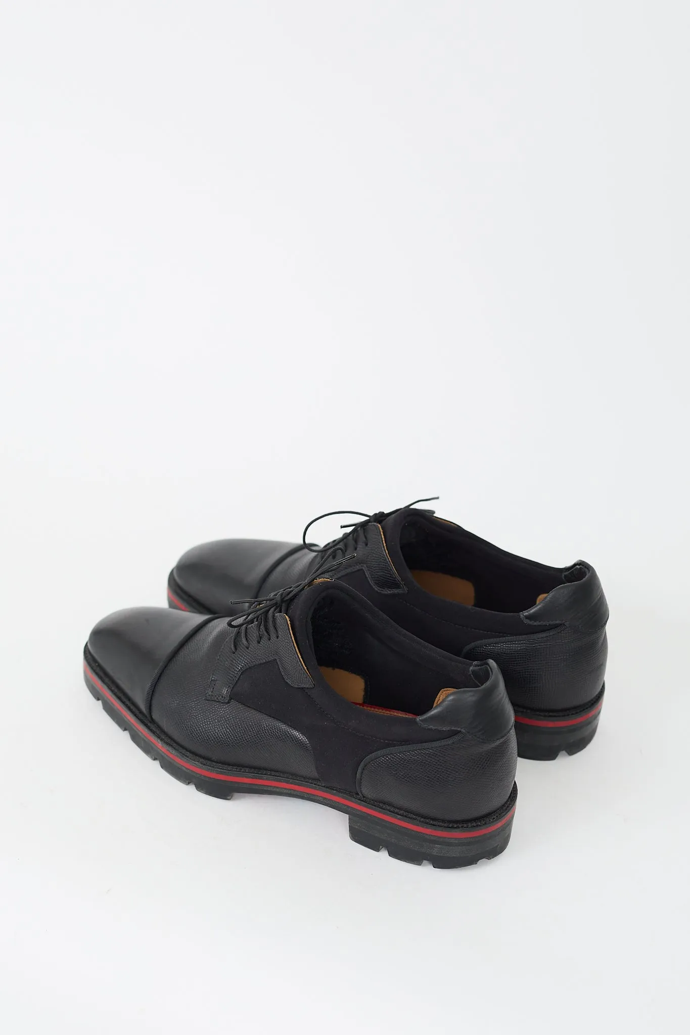 Black Leather & Neoprene Mika Sky Derby