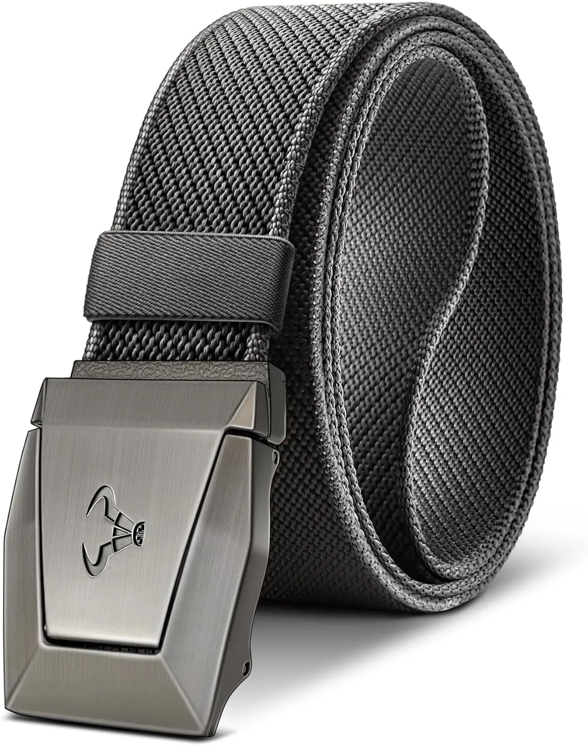 BULLIANT Tactical Belt for Men, Men Stretch Nylon Web Gift Belt 1.5"-Hiking Rigger Military Work-Quick Release