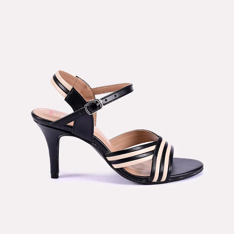 Cami Black Casual Heel Sandals 0421260