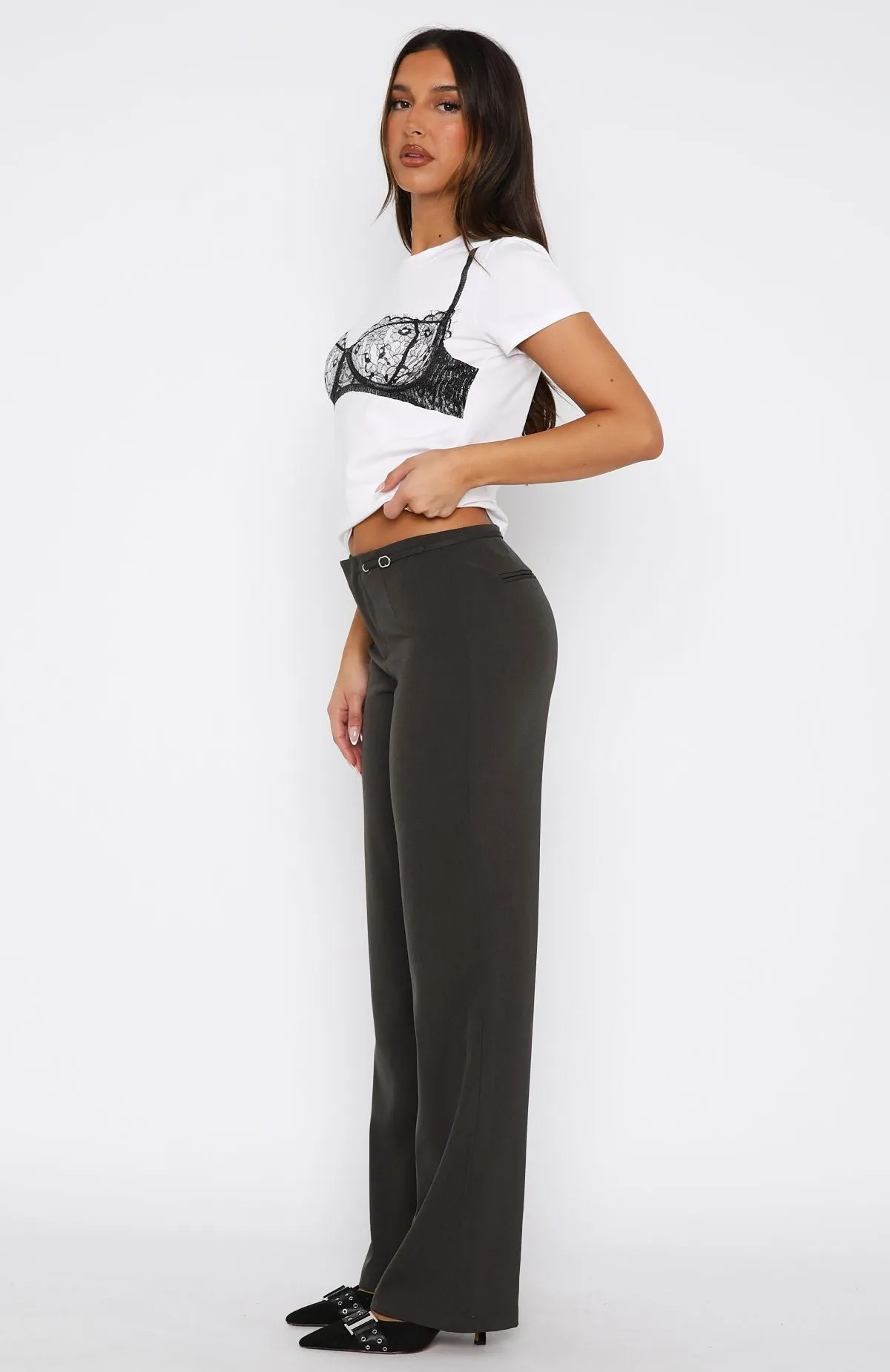 Chasing Tales Pants Charcoal