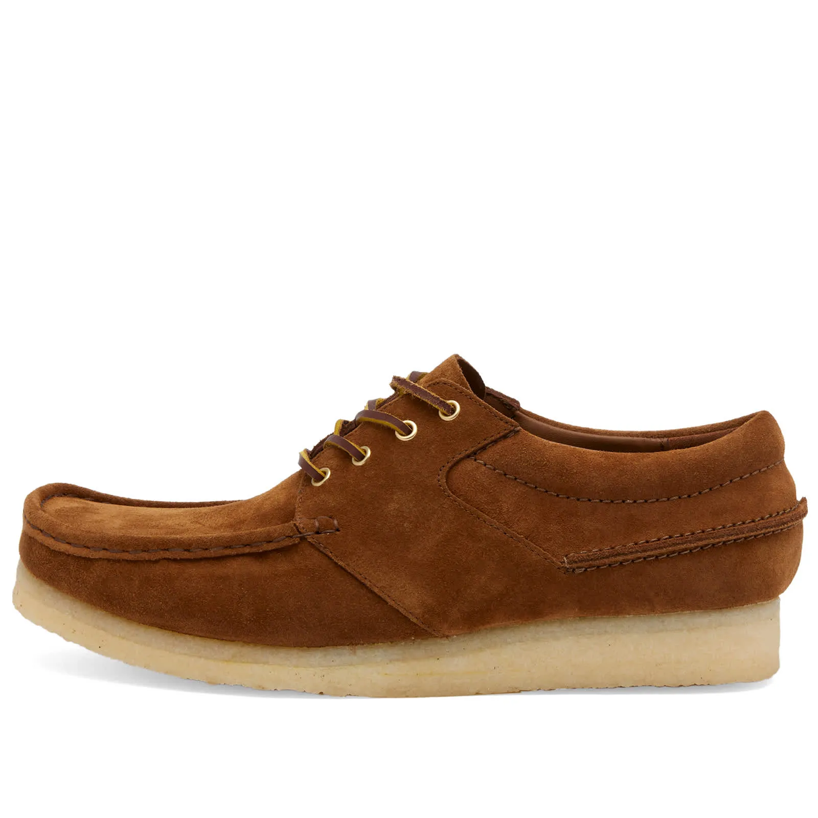 Clarks Originals Wallabee Boots in Cola Suede
