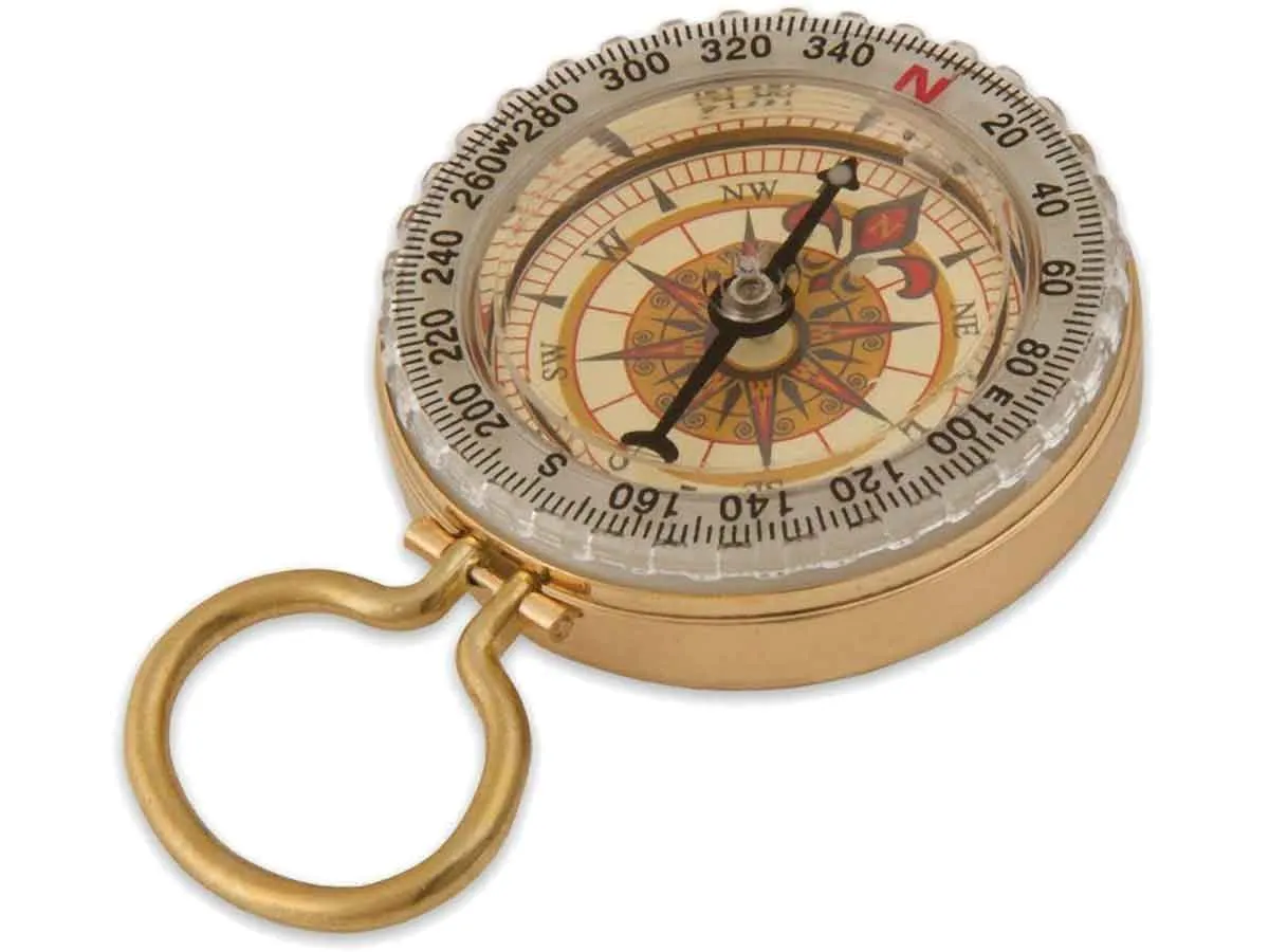 Compass - Brass with Glow in the Dark Bezel