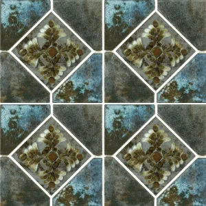 Cotto, 6" x 6" Deco - Porcelain Pool Tile