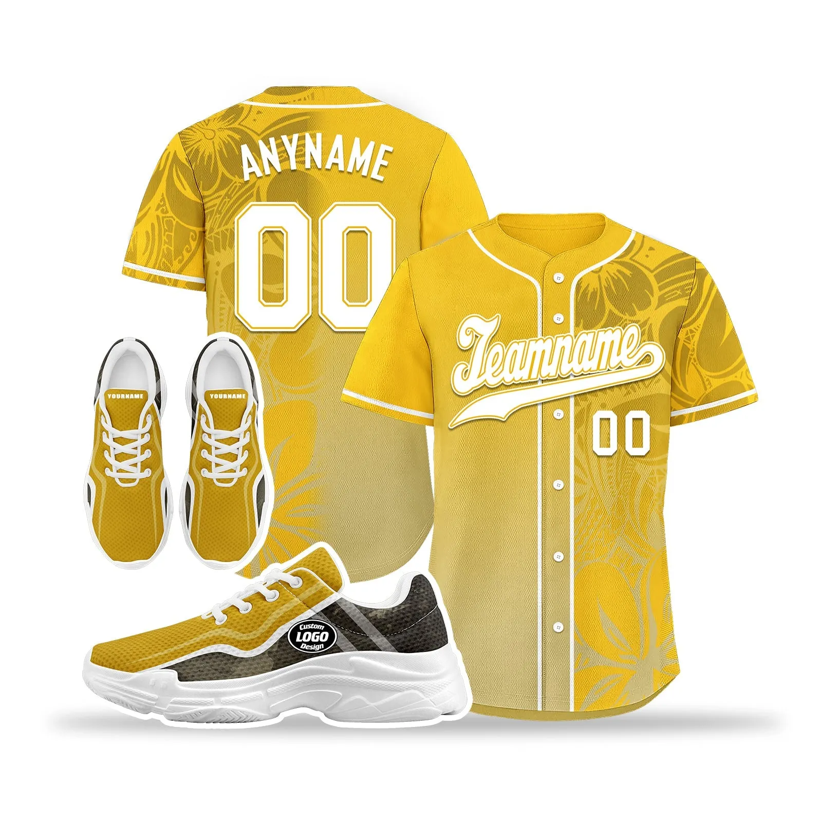 Custom Baseball Jersey and Chunky Shoes Personalized Combo Personalized Sneaker ZH-D020167-5