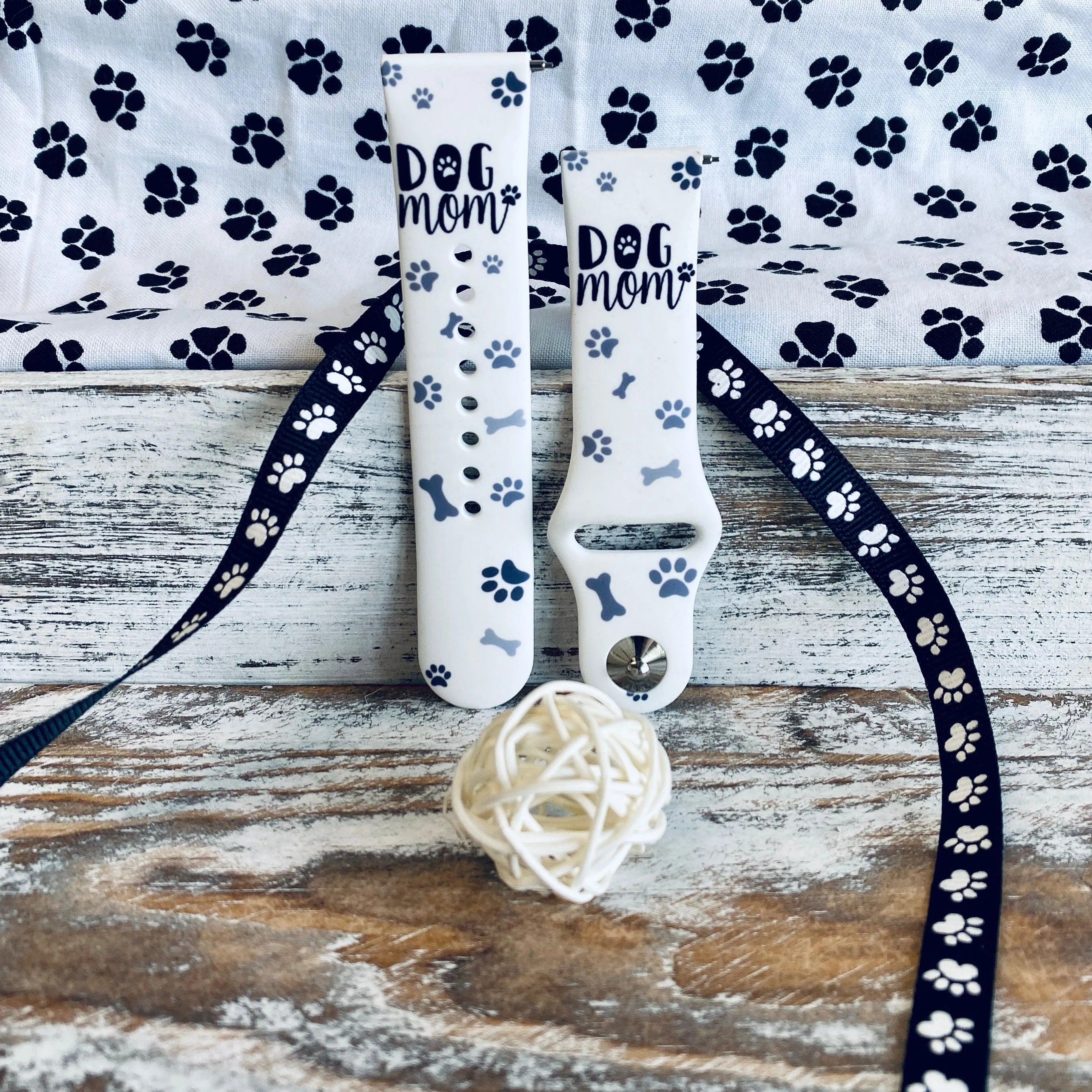 Dog Mom Print Silicone Band For Samsung Watch