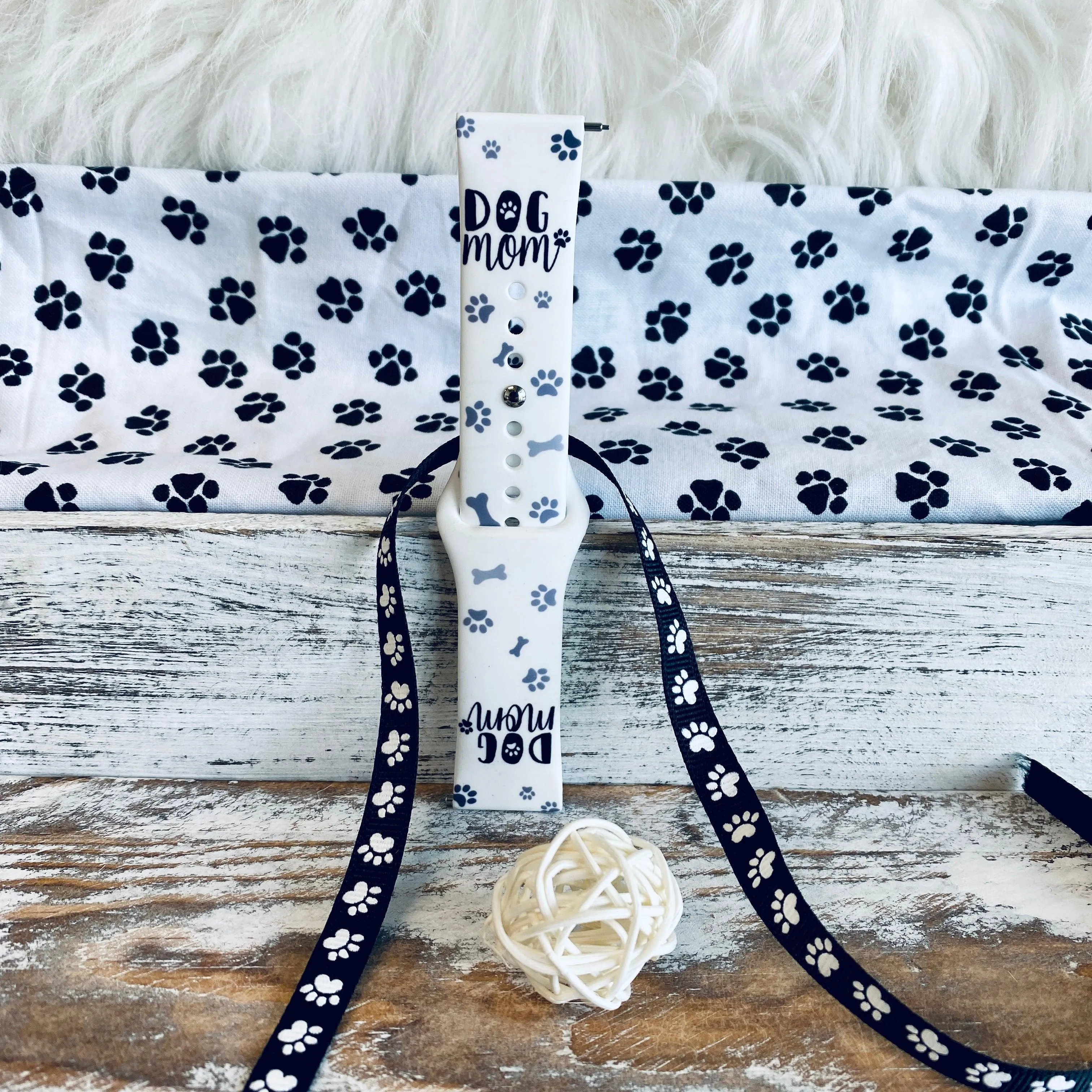 Dog Mom Print Silicone Band For Samsung Watch
