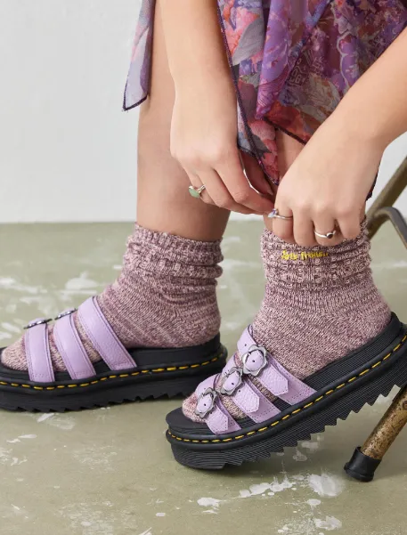 DR. MARTENS BLAIRE SLIDE LILAC