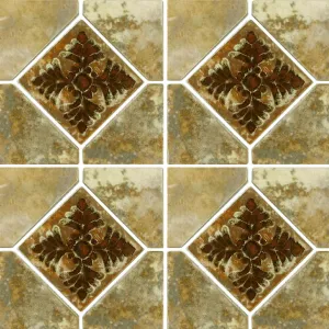 Gold, 6" x 6" Deco - Porcelain Pool Tile