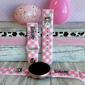 Happy Easter Print Silicone Band For Samsung Watch