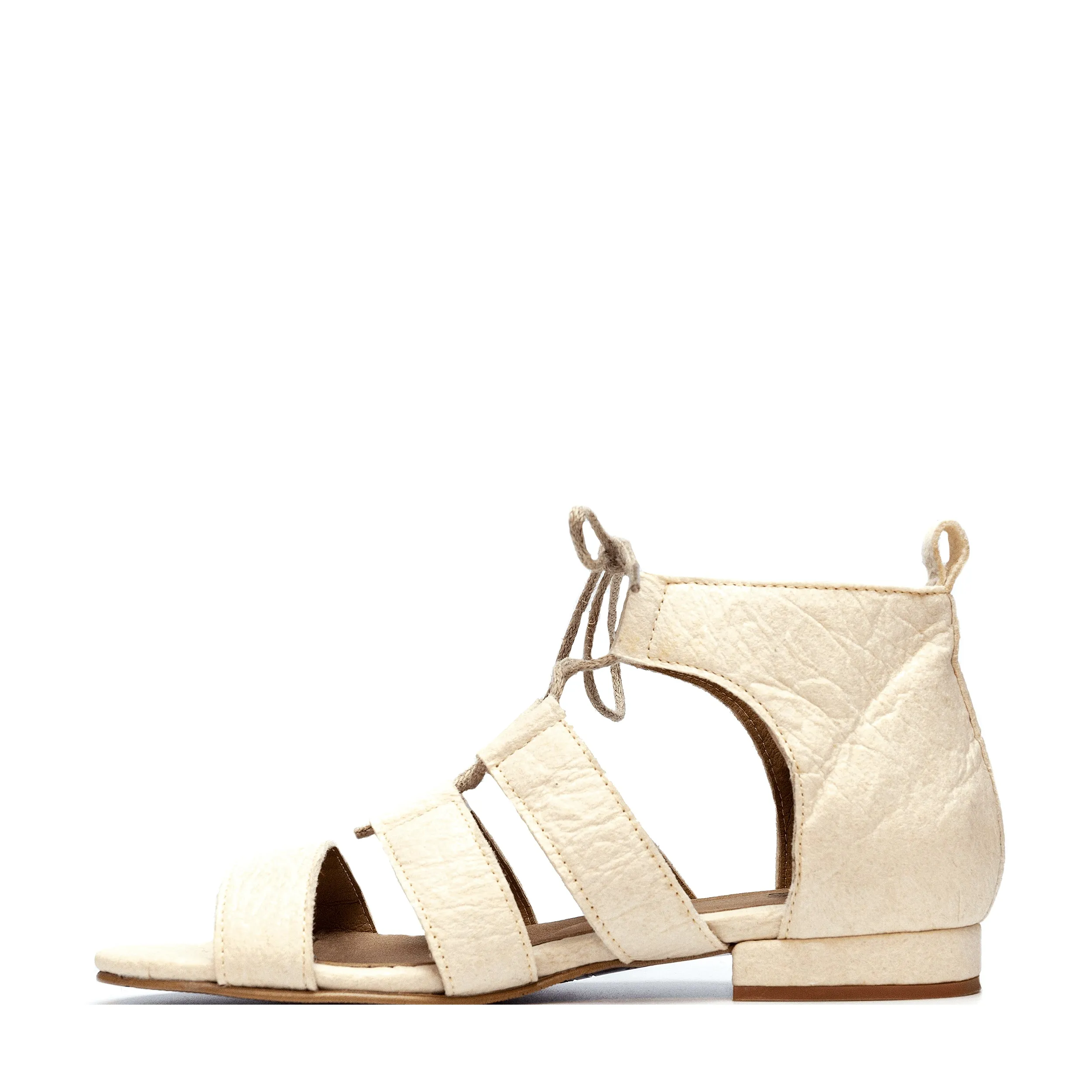 Hera Pinatex Vegan Sandal White