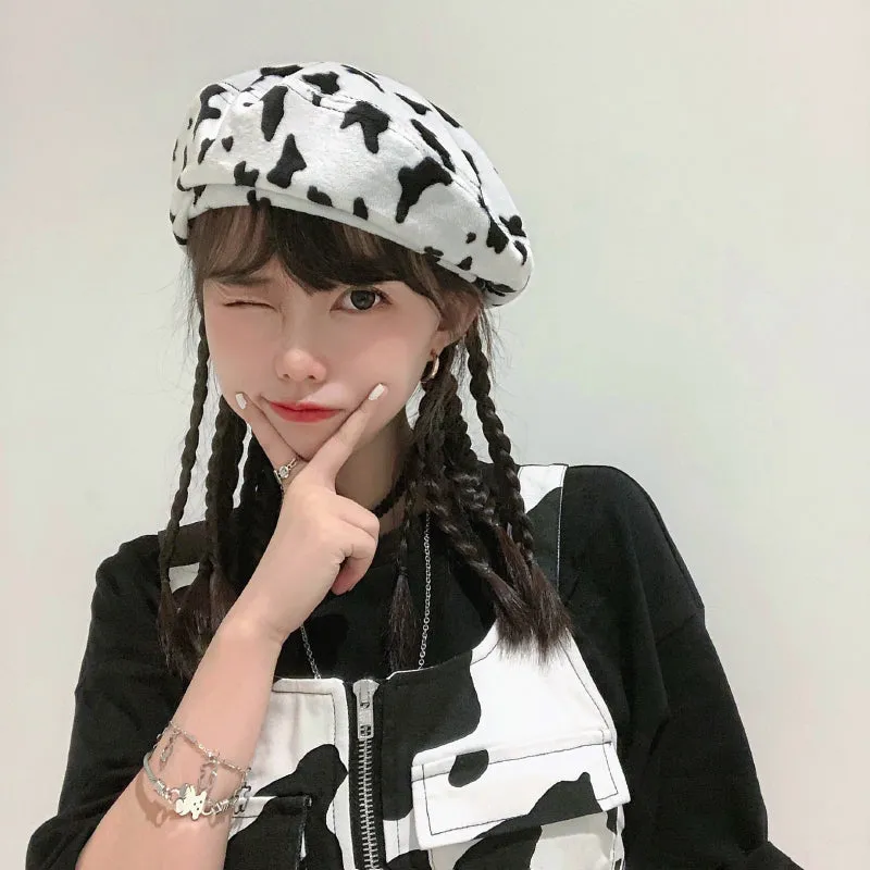 Modern Fashionable Zebra Pattern Winter Beret Hats