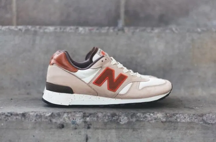 New Balance 1300 'White Sand Red' sneakers, white