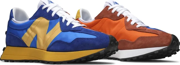 New Balance 327 'Marine Blue Orange' sneakers, blue