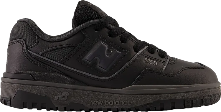 New Balance 550 Little Kid 'Triple Black' Sneakers, Black
