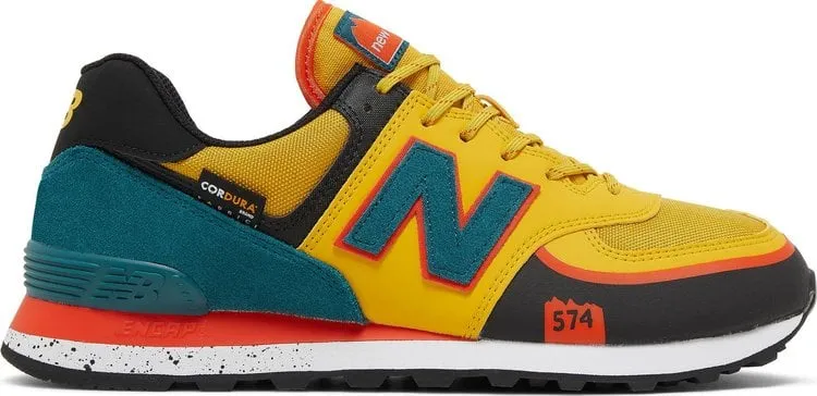 New Balance 574T 'Harvest Gold Blaze' sneakers, yellow