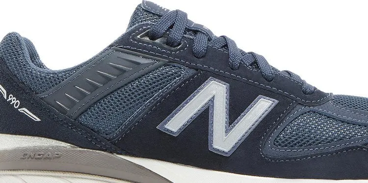 New Balance 990v5 Big Kid 'Navy' sneakers, blue