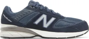 New Balance 990v5 Big Kid 'Navy' sneakers, blue