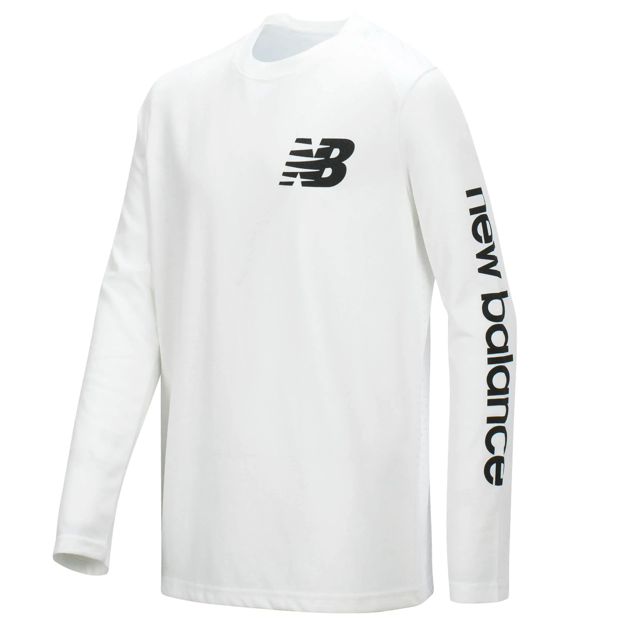 New Balance Boys White Long Sleeve Tee