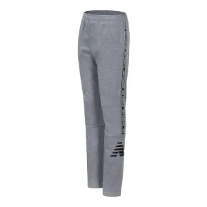 New Balance Girls Grey Heather Terry Track Pant