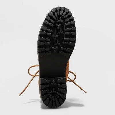 New - Women's Leighton Winter Boots - A New Day Cognac 12