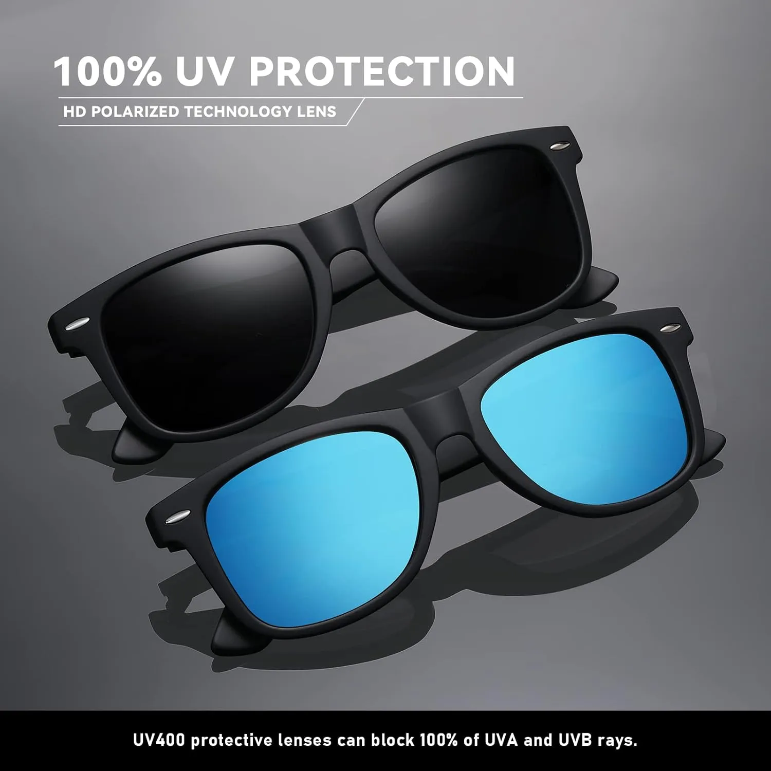 Polarized Sunglasses Womens Men - Sun glasses Fashion Trendy Driving Fishing UV Blocking UV400 Protection