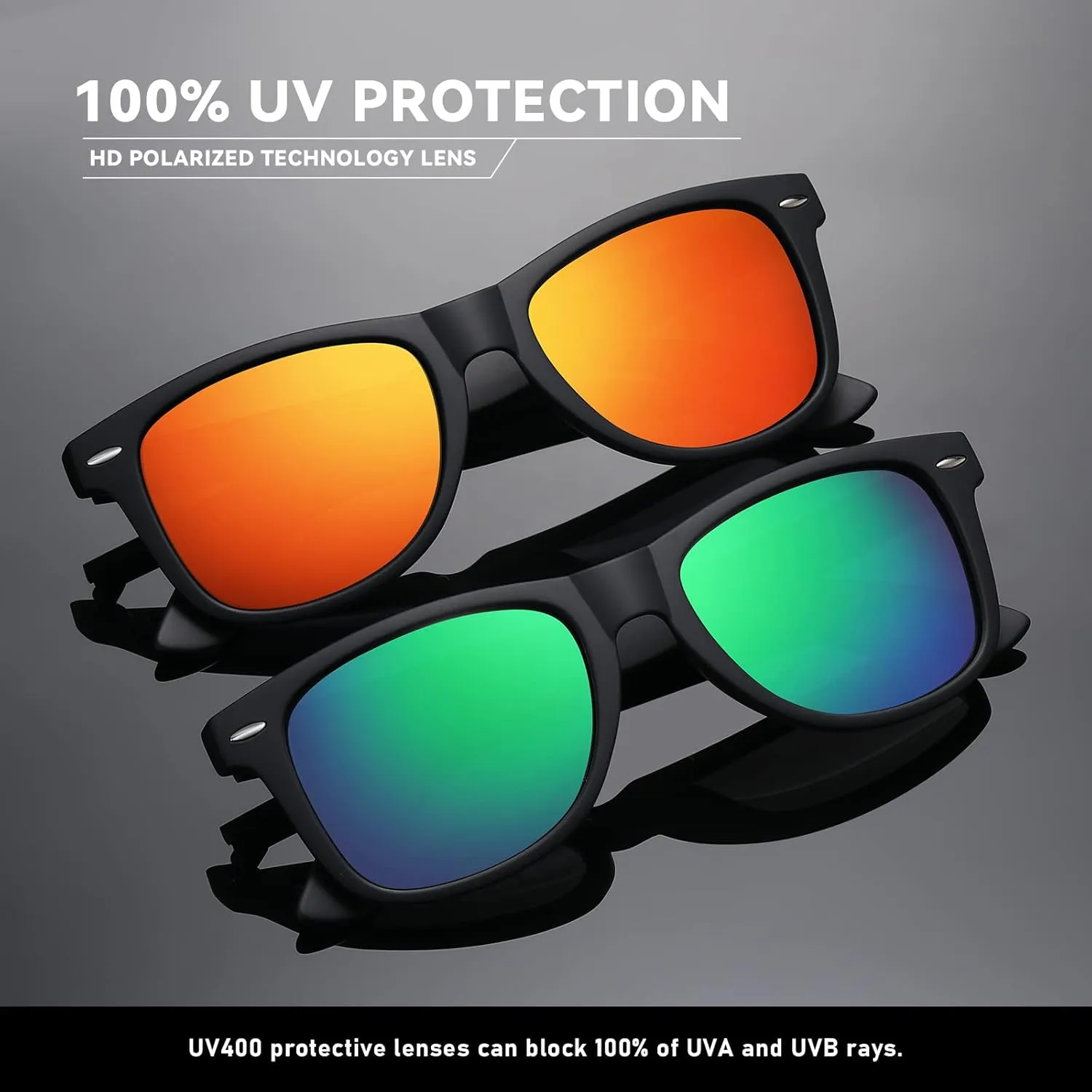 Polarized Sunglasses Womens Men - Sun glasses Fashion Trendy Driving Fishing UV Blocking UV400 Protection