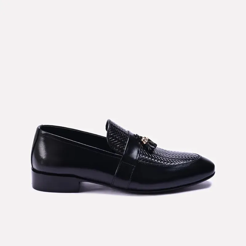 Quest Black Formal Tassel Shoes 0111144