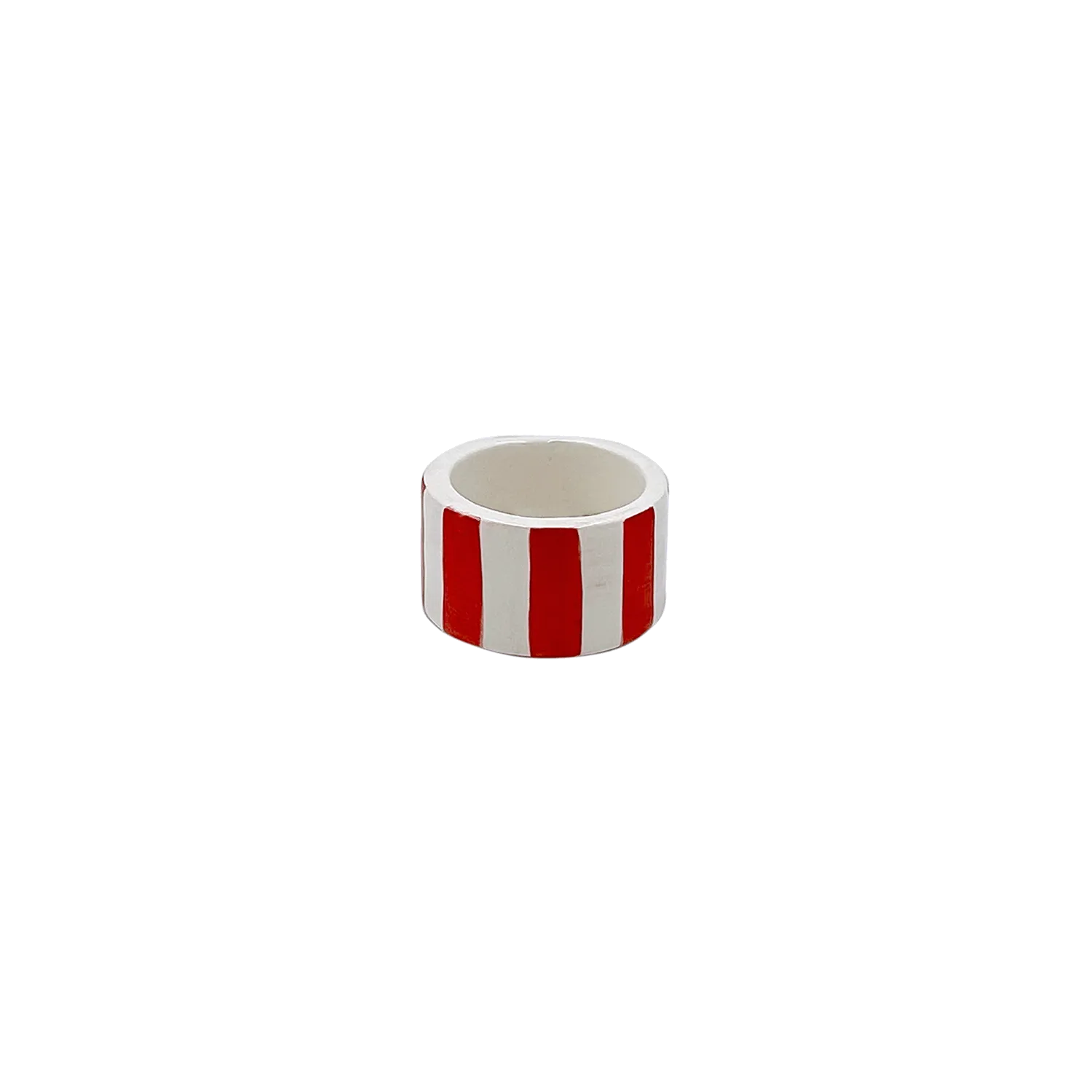 Red Stripes Napkin Ring