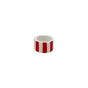 Red Stripes Napkin Ring