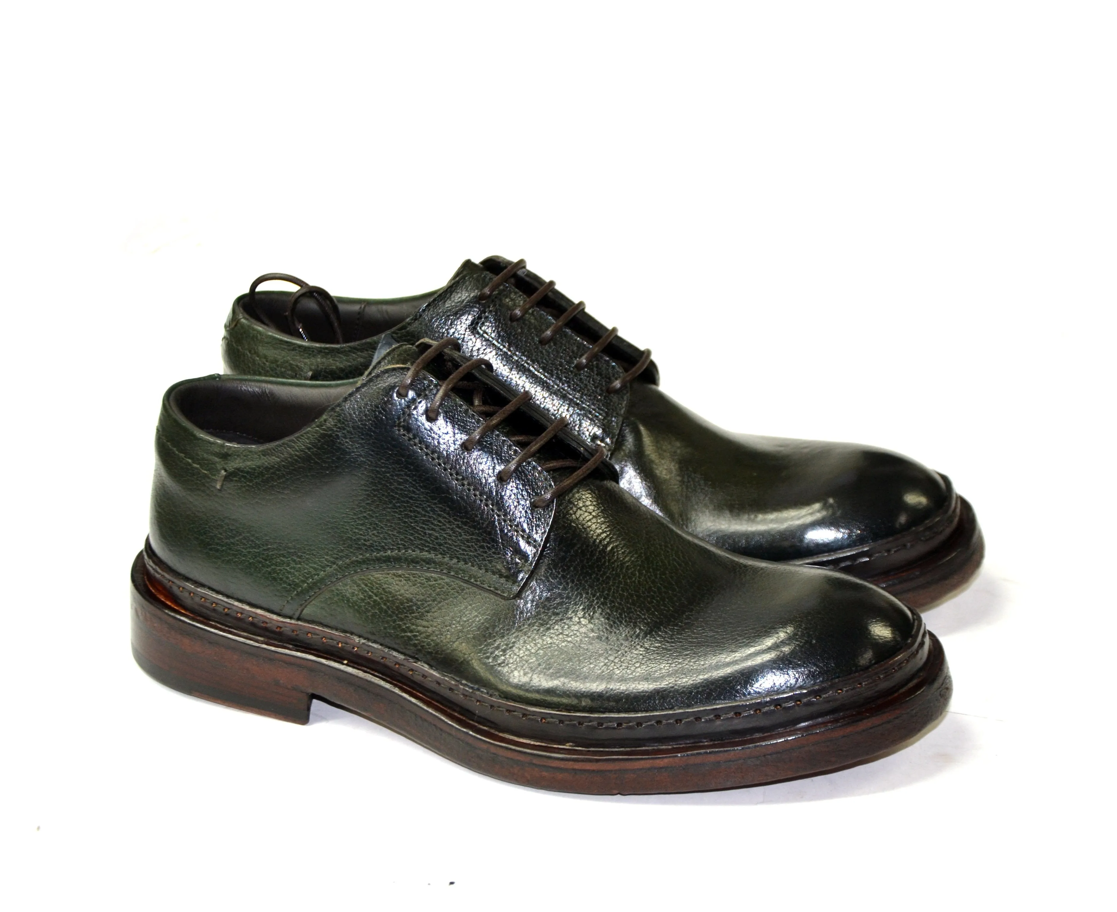 SAM GREEN DERBY SHOES