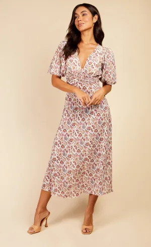 Shell Print Midaxi Dress