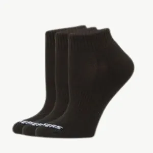 skechers 3 Pairs 1/2 Terry Quarter Crew Unisex Socks