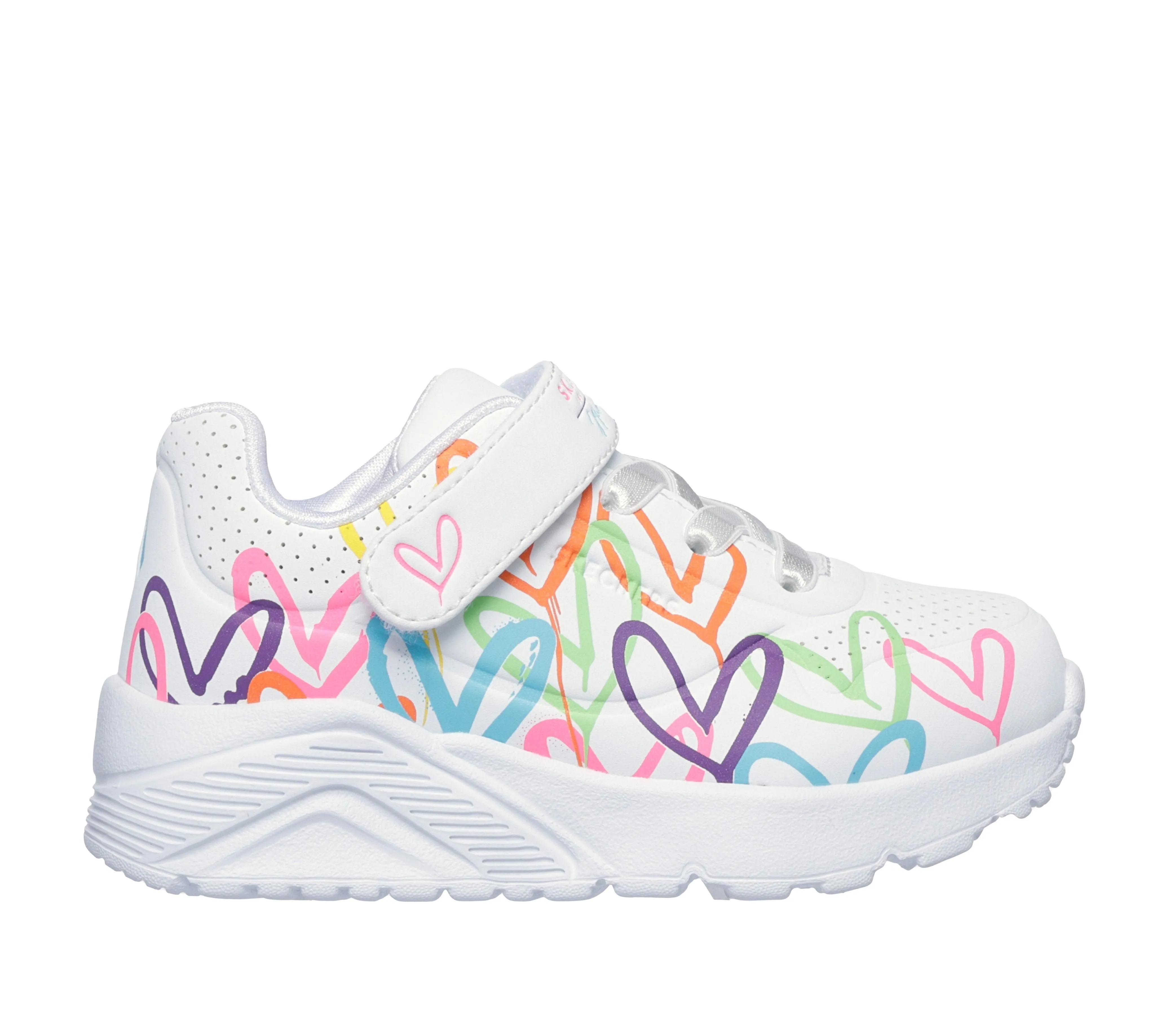 SKECHERS UNO LITE INFANT/TODDLER - WHITE MULTI