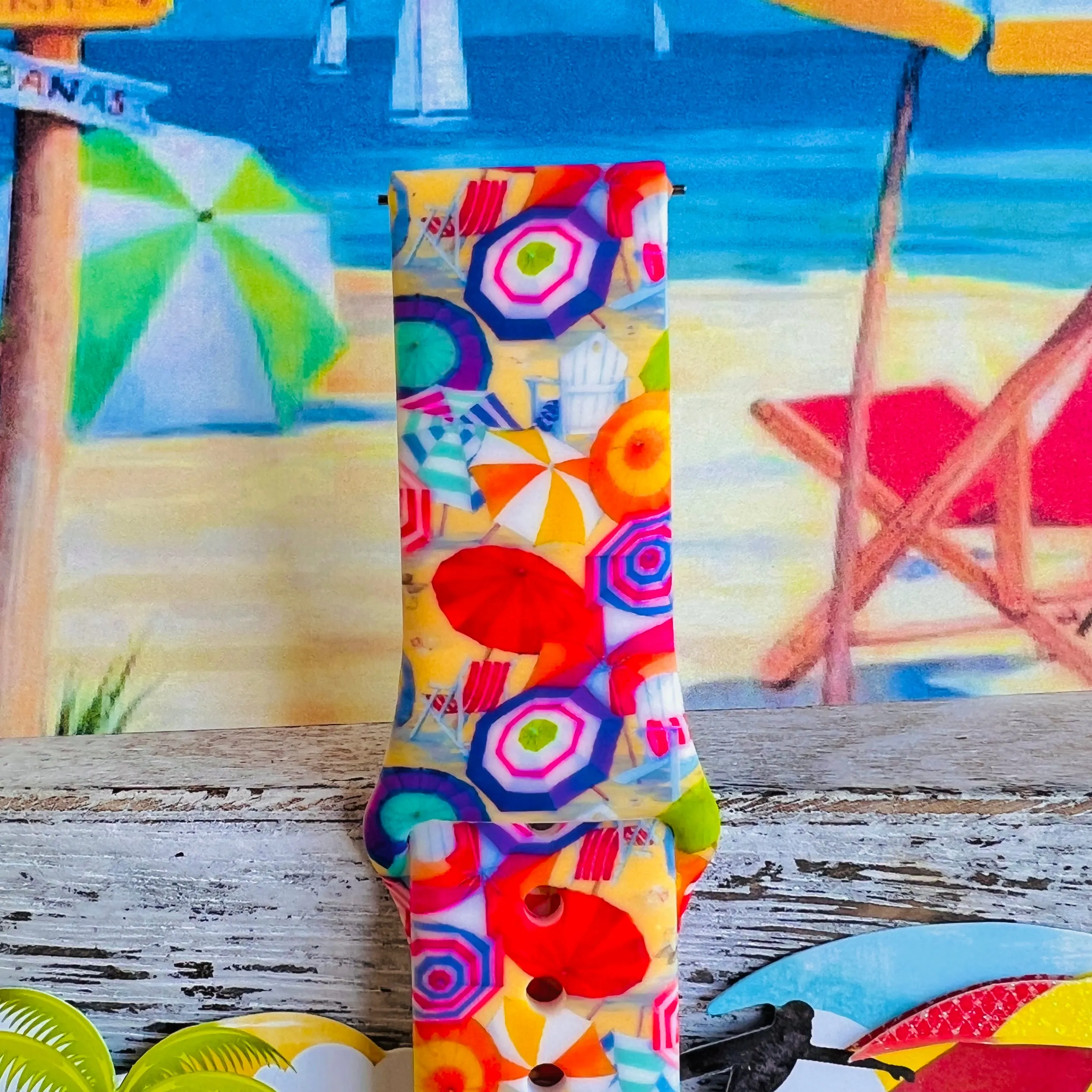 Sunbrella Print Silicone Band For Samsung Watch