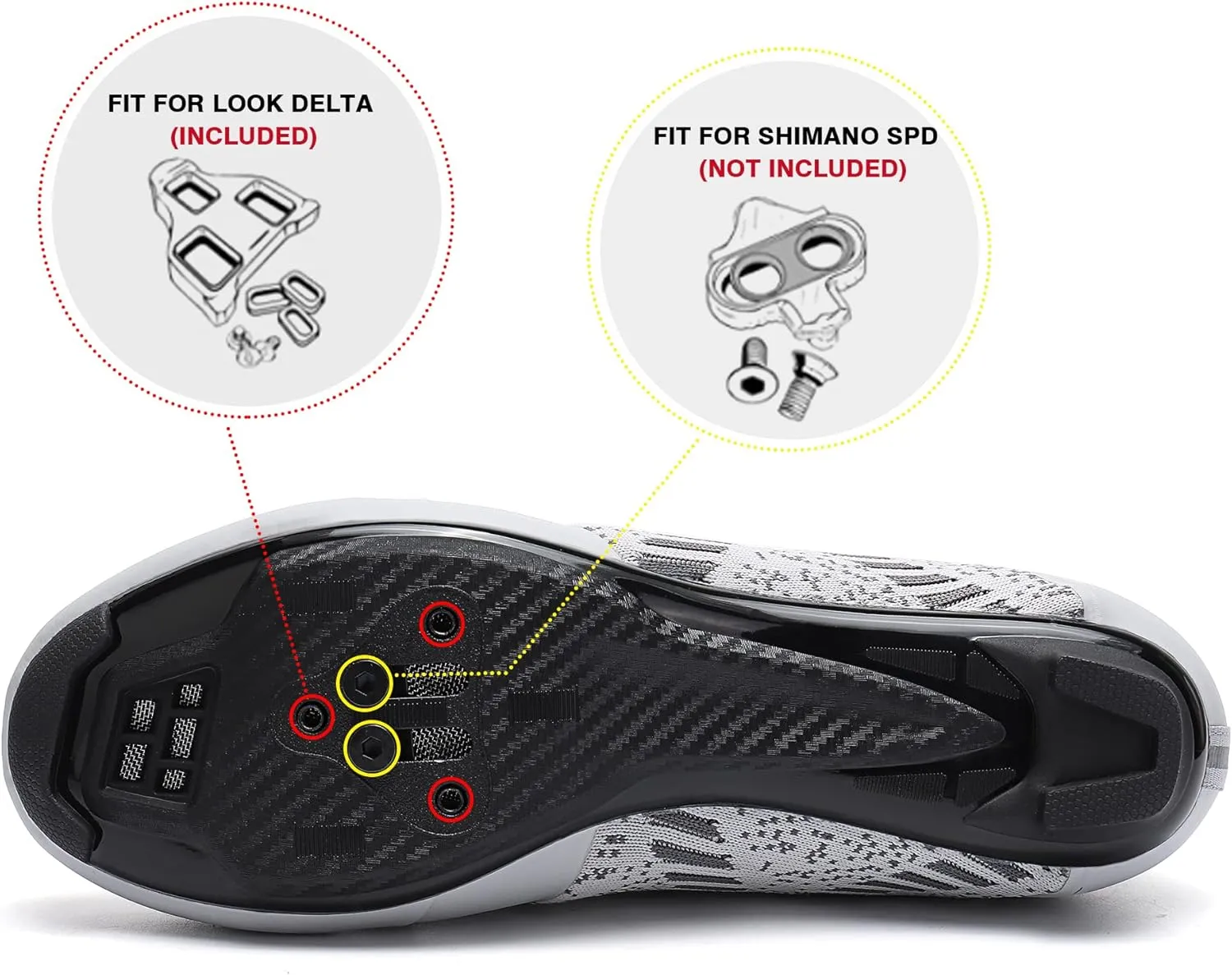 Unisex Road Bike Cycling Shoes Compatible with Peloton Shimano SPD Bike Riding Shoes for Men Women, 3 Straps, Pre-Installed Delta Cleats for Indoor Outdoor Cycling Biking