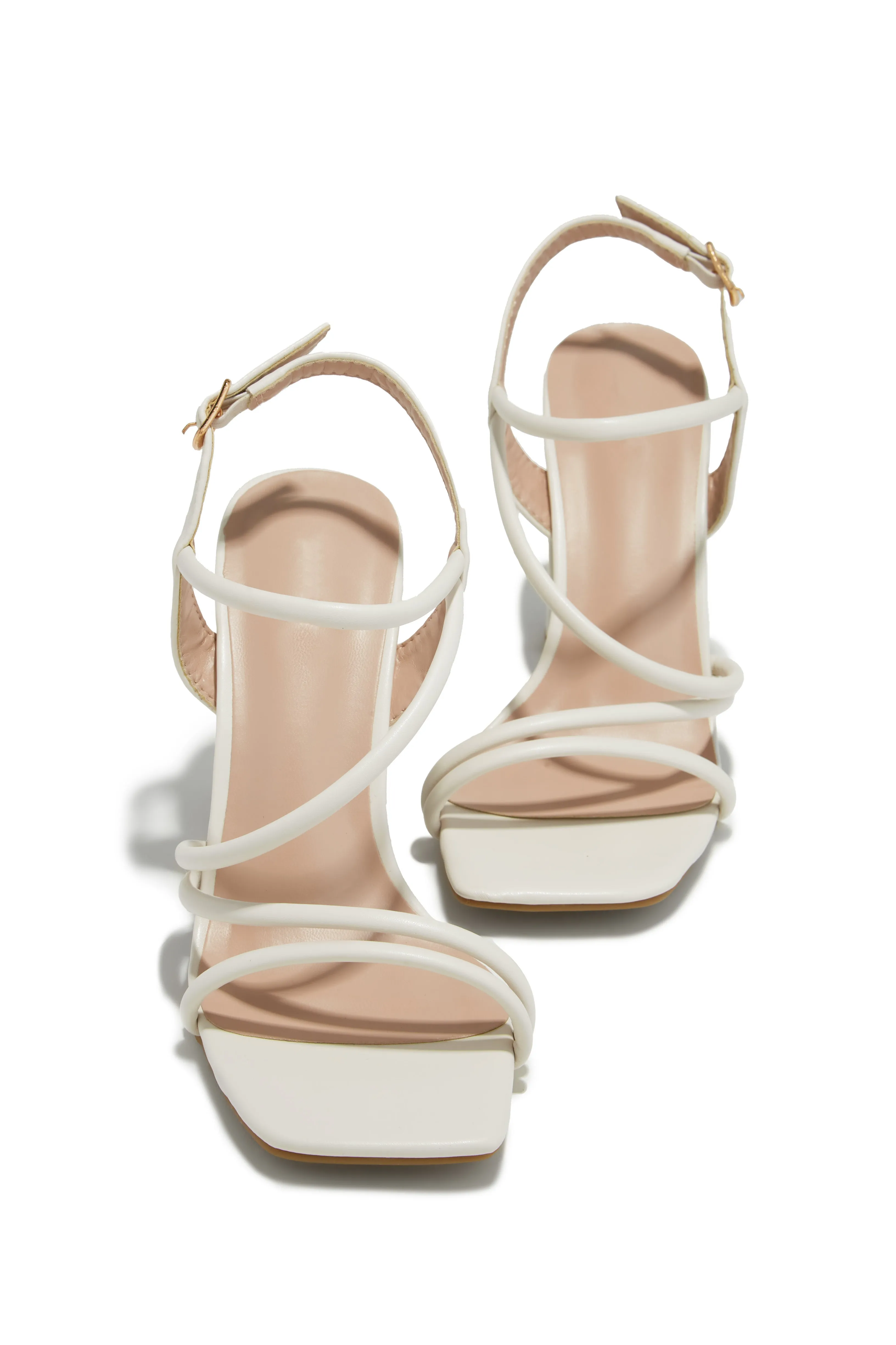 Victoria Block Heels - Ivory