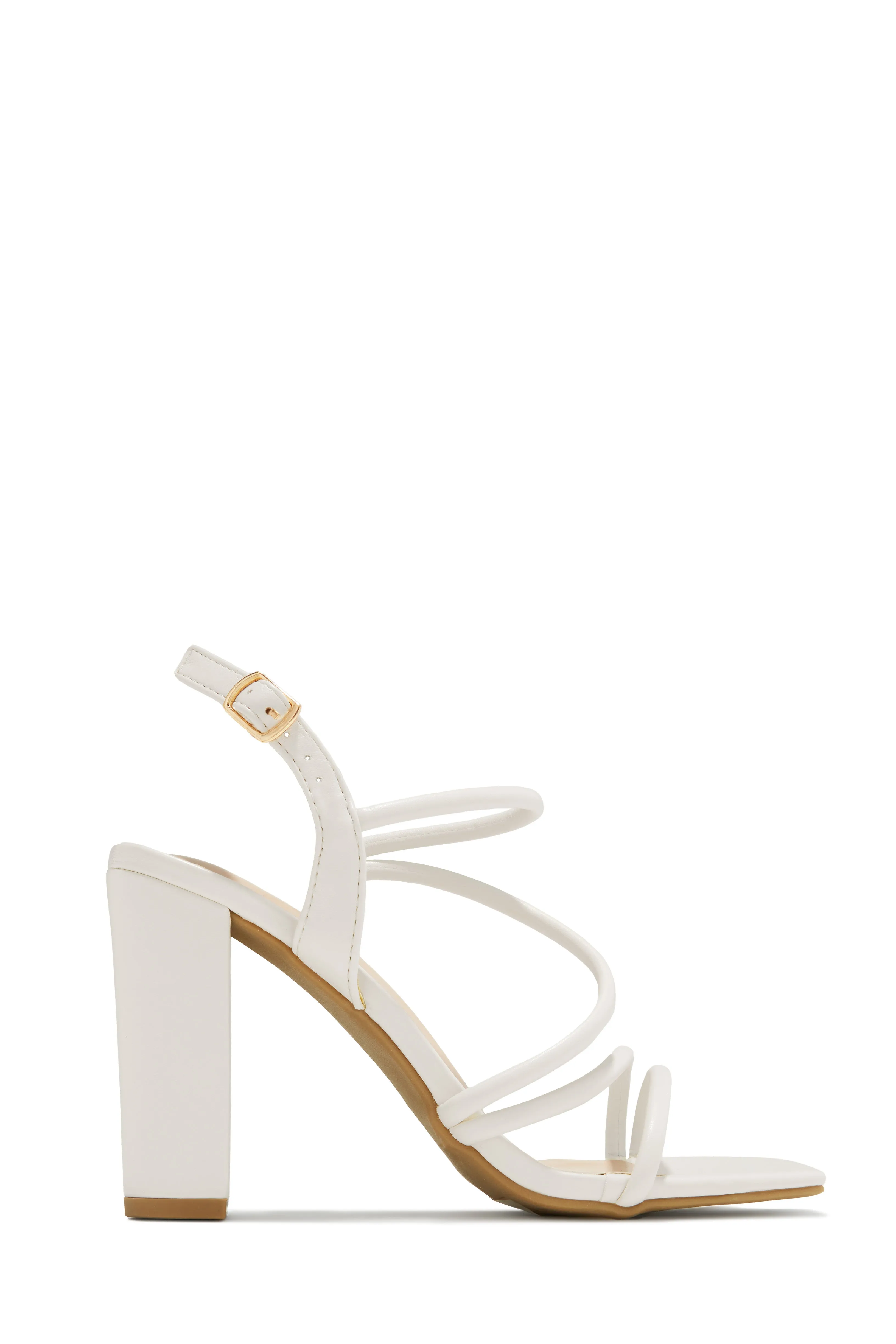 Victoria Block Heels - Ivory
