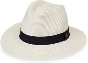 Wallaroo Hat Company Men??s Palm Beach Fedora ?C UPF 50  UV Sun Protection, Wide Brim Sun Hat, Packable Design, Adjustable Size