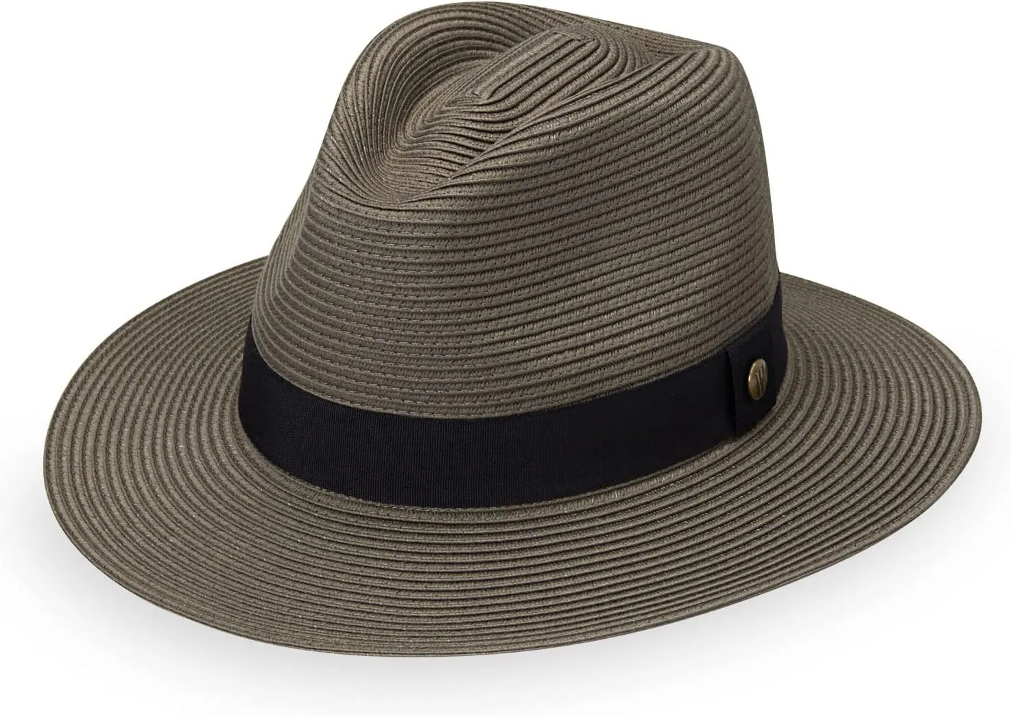 Wallaroo Hat Company Men??s Palm Beach Fedora ?C UPF 50  UV Sun Protection, Wide Brim Sun Hat, Packable Design, Adjustable Size