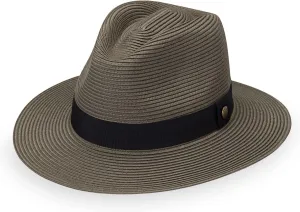 Wallaroo Hat Company Men??s Palm Beach Fedora ?C UPF 50  UV Sun Protection, Wide Brim Sun Hat, Packable Design, Adjustable Size
