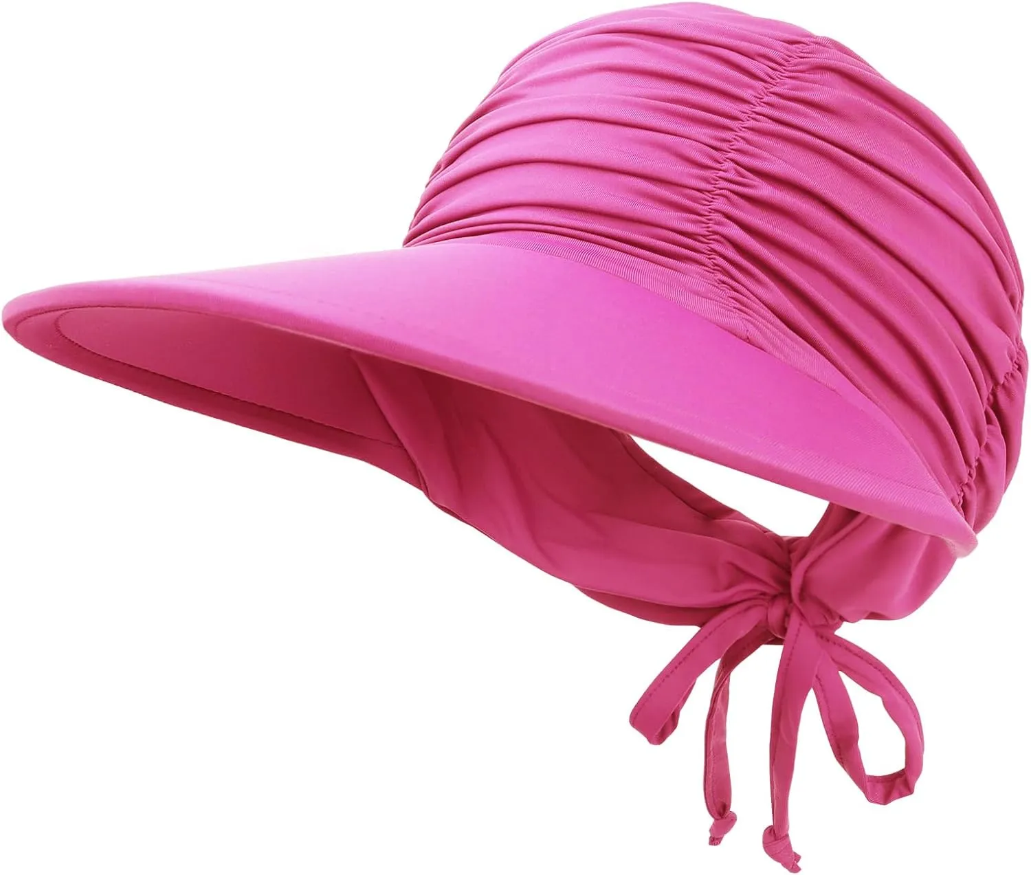 Women Visor Sun Hat Adjustable Foldable Wide Brim Sun Hats Summer UPF 50  UV Protection Visor Cap for Outdoor Beach