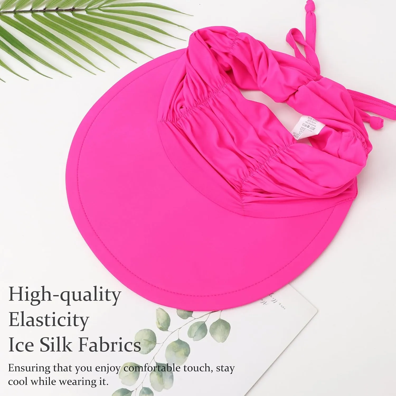 Women Visor Sun Hat Adjustable Foldable Wide Brim Sun Hats Summer UPF 50  UV Protection Visor Cap for Outdoor Beach