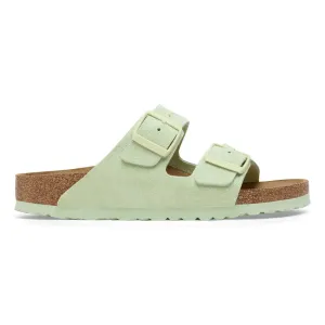 Women's Birkenstock Arizone Soft Footbed Narrow 1027670B Color:  Faded Lime