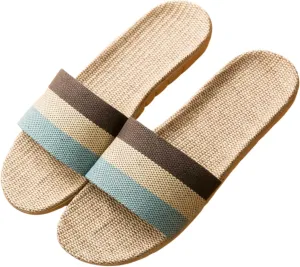 Women's Indoor Linen Cotton Linen Home Slippers Casual Sandals