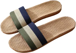 Women's Indoor Linen Cotton Linen Home Slippers Casual Sandals