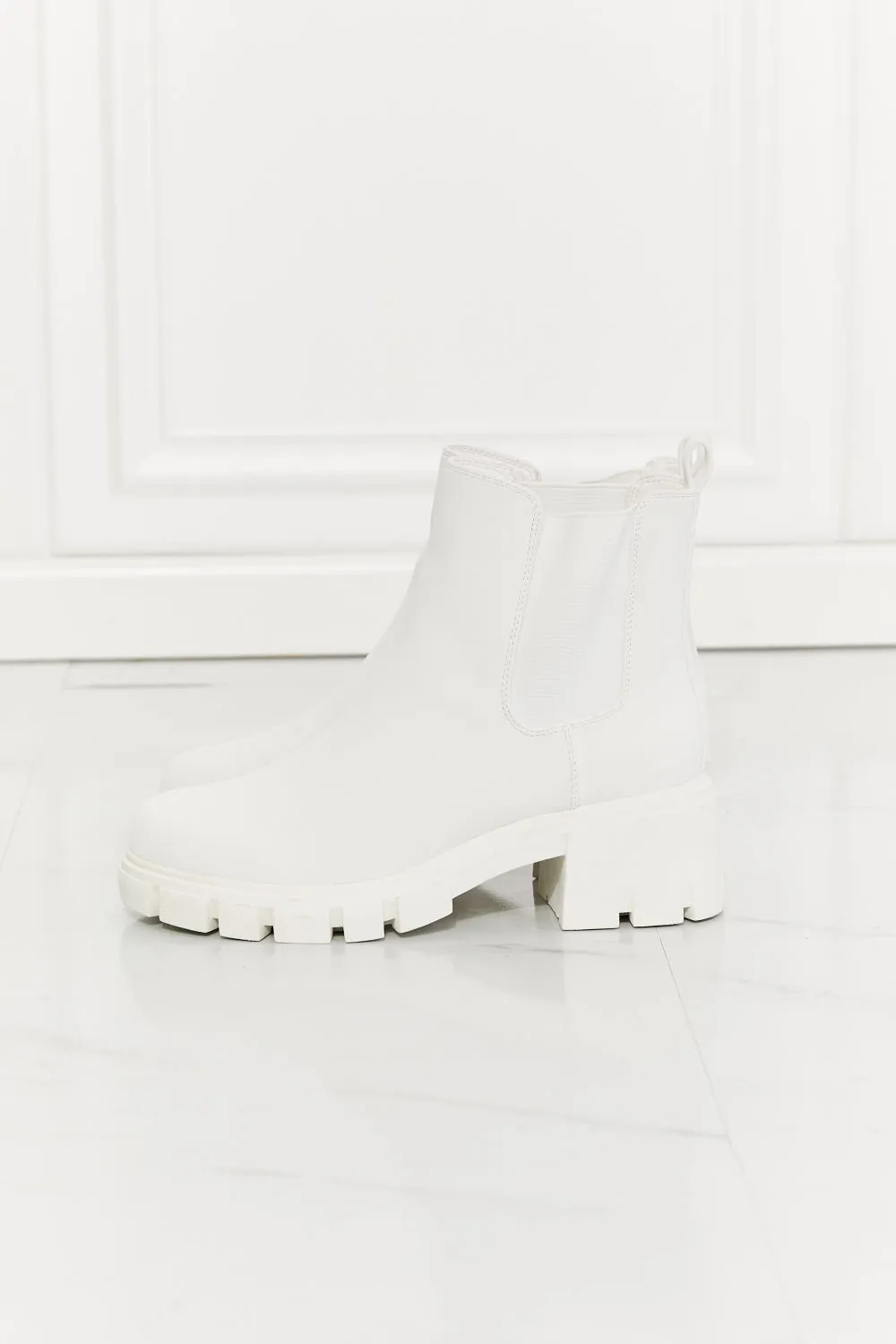 Work For It Matte Lug Sole Chelsea Boots