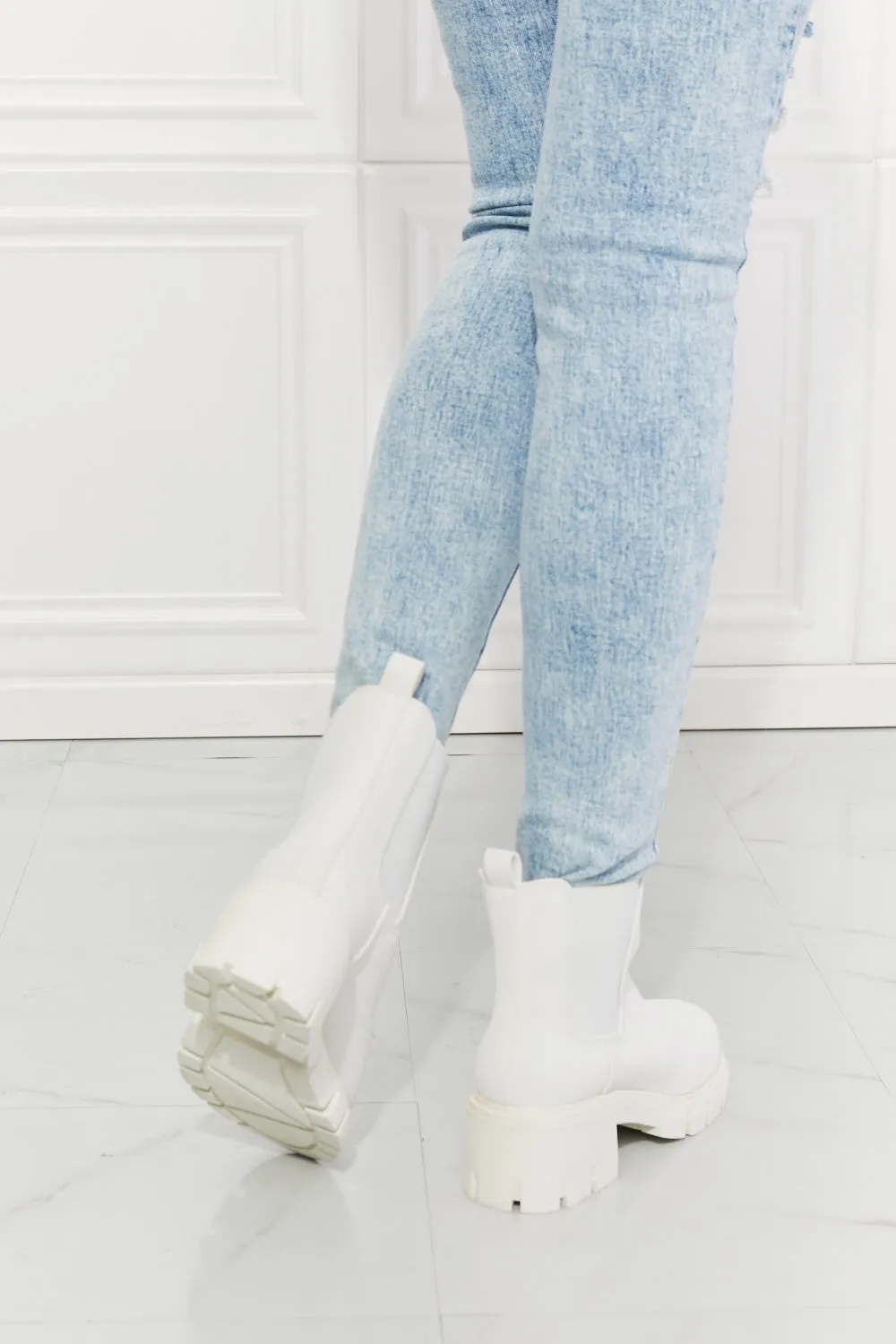 Work For It Matte Lug Sole Chelsea Boots