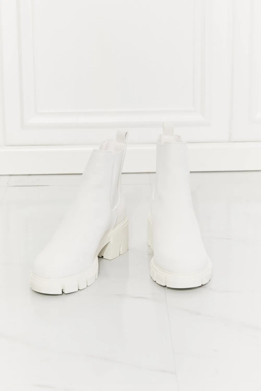 Work For It Matte Lug Sole Chelsea Boots