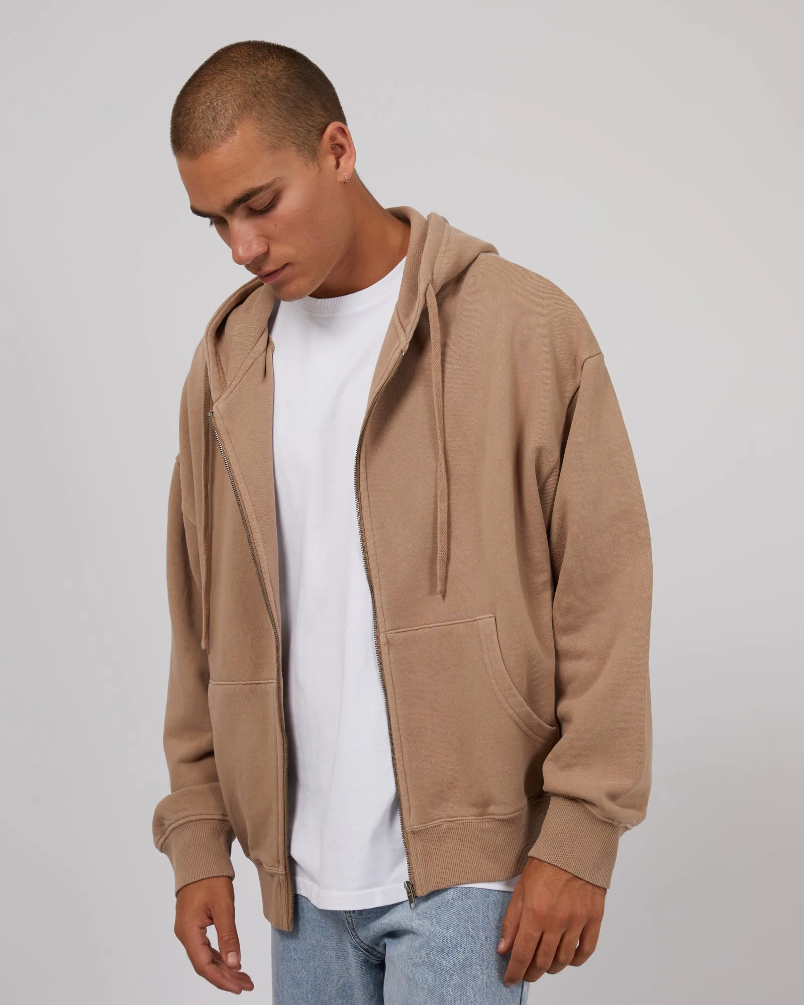 Zip Hoodie Brown