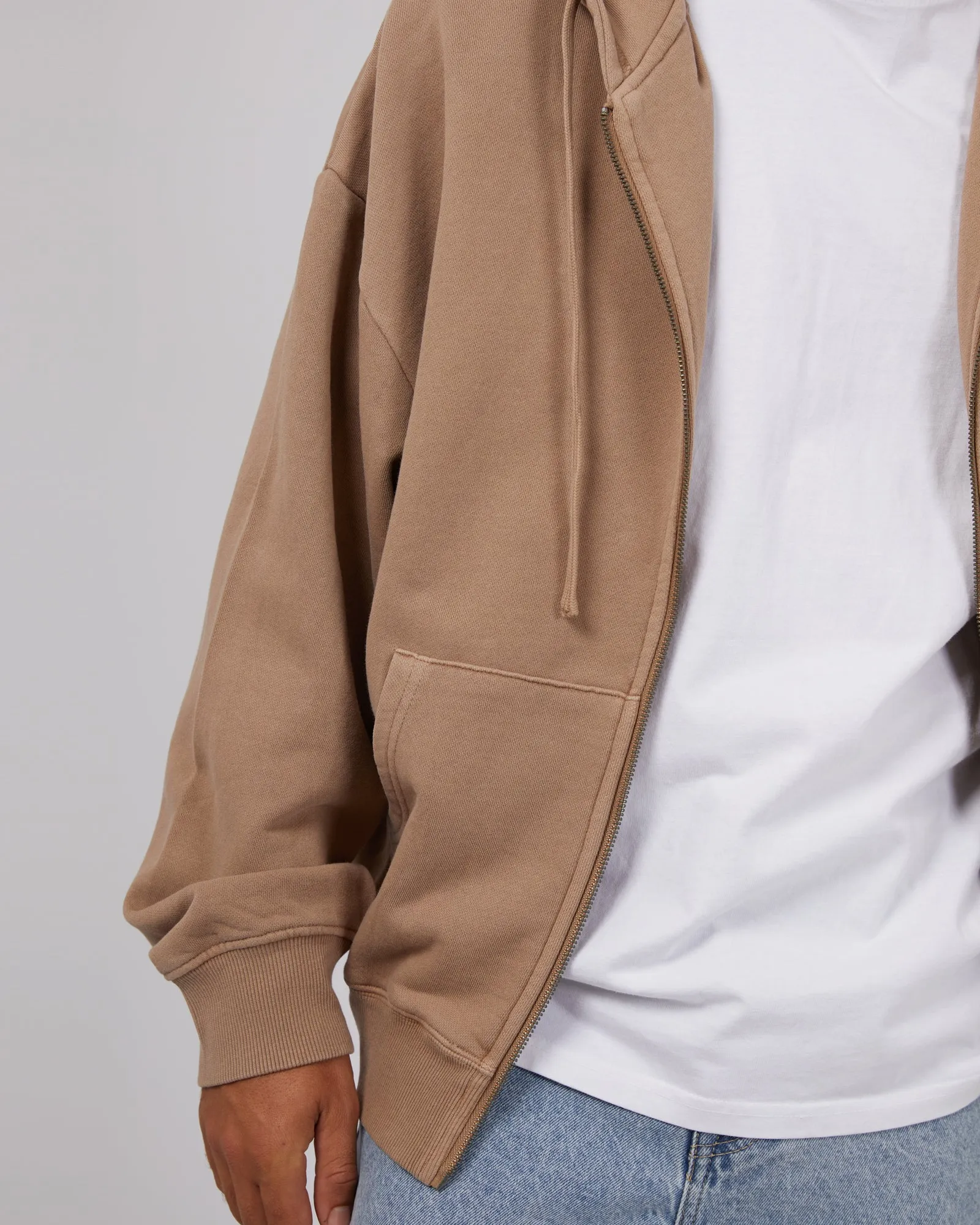 Zip Hoodie Brown